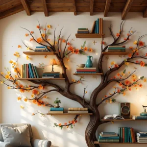 Wooden Tree Bookshelf, A Creative Way to Organize Your Books .