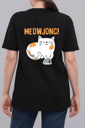 Mahjong Cat Player Board Game Mah-Jongg China Solitaire Woman T-Shirt