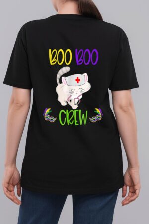 Mardi Gras Boo Boo Crew Nurse Cat Funny For Nurses Gifts Woman T-Shirt