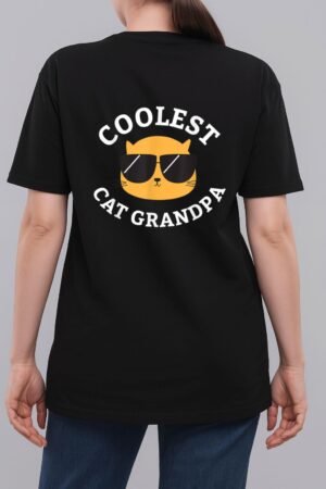 Mens Coolest Cat Grandpa Woman T-Shirt
