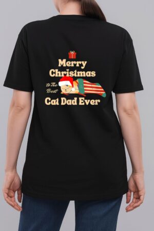 Merry Christmas Cat Friends Woman T-Shirt