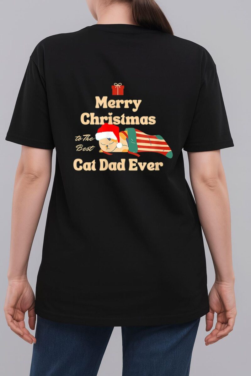 Merry Christmas Cat Friends Woman T-Shirt