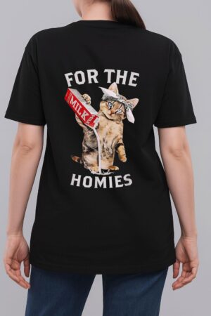 Milk Cat For The Homies Lover Kids Women Tee Woman T-Shirt