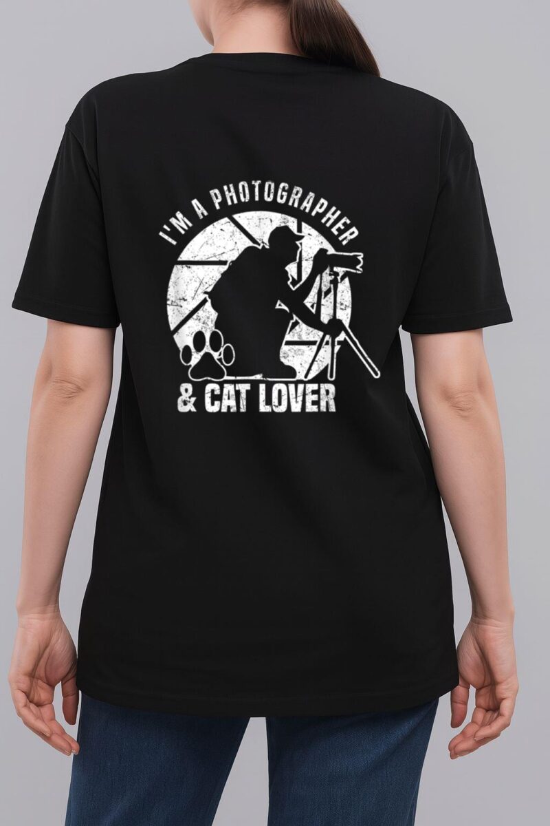 Photography I M A Photographer Cat Lover Photograph Woman T-Shirt