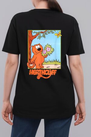 Picture The Orange Cat Holding Flowers So Cute Cartoon Arts Woman T-Shirt