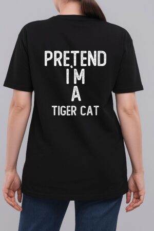 Pretend I M A Iger Cat Funny Halloween Woman T-Shirt