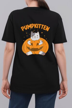 Pumpkitten Halloween 2022 Group Funny Pumpkin And Cat Woman T-Shirt
