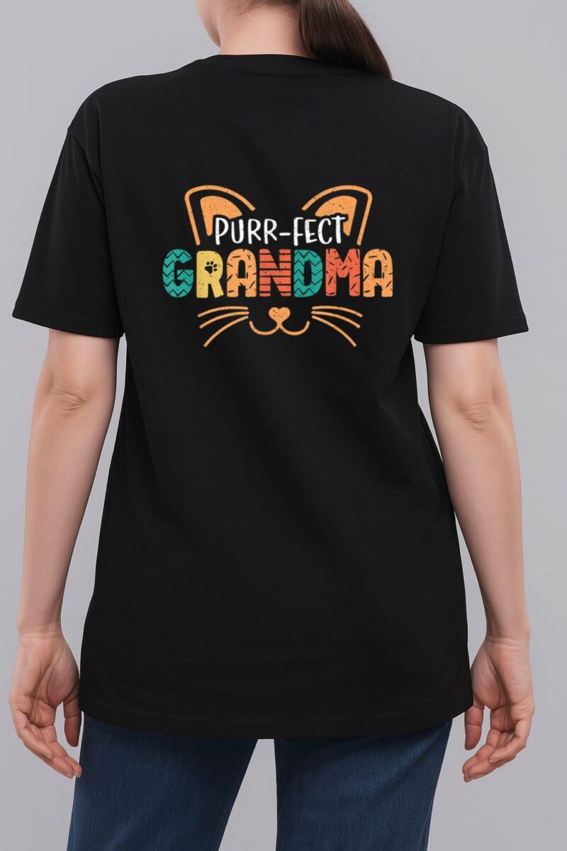 Purr-fect Cat Grandma Cats Lover Woman T-Shirt