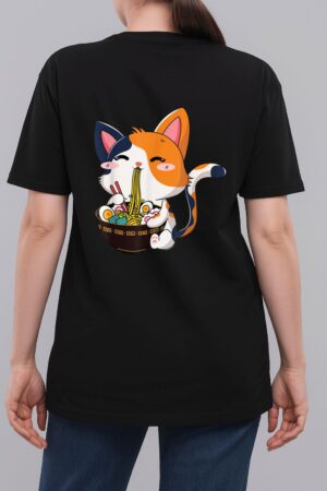 Ramen Cat  Neko Anime Kawaii Cat Lover Woman T-Shirt