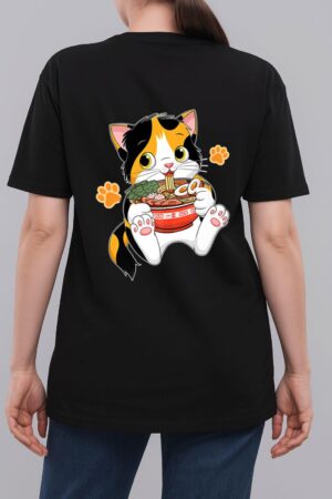 Ramen Cat Anime Kawaii Japanese Merch Gifts Woman T-Shirt