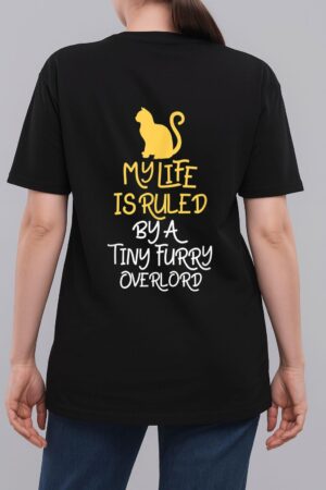 Retro Meow Cat My Life is Ruled by a Tiny Furry Overlord Woman T-Shirt