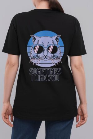 Sometime I Like You Meme Funny Retro Style Vintage Cats Woman T-Shirt